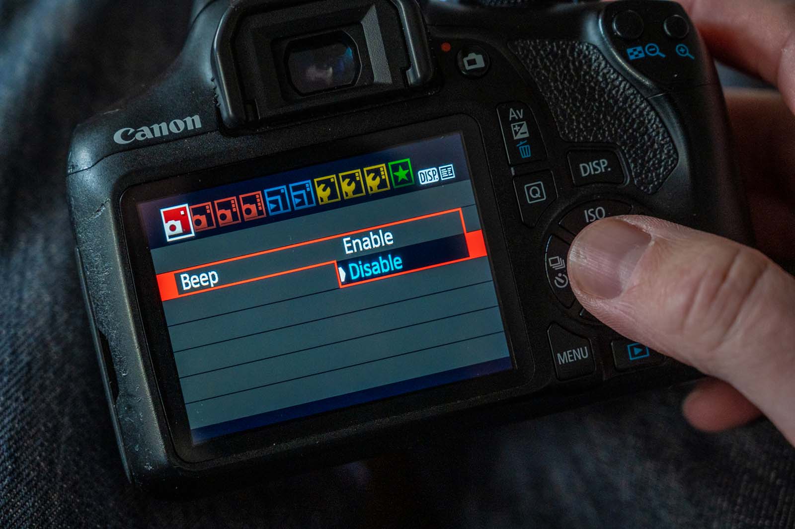 Camera settings