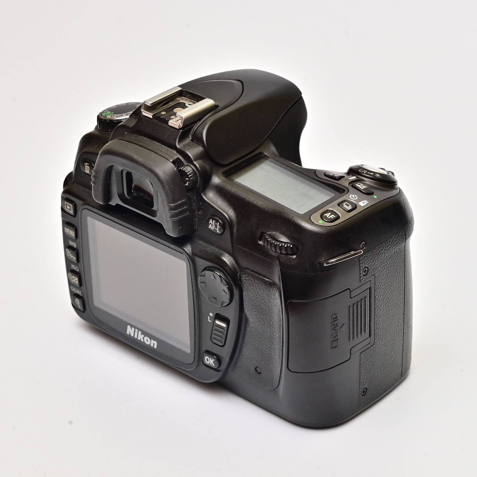 Nikon D80 rear three quarter