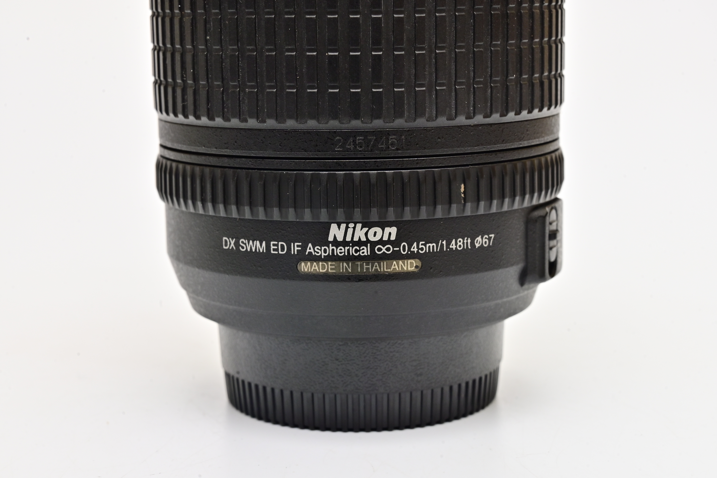 Serial number on lens barrel