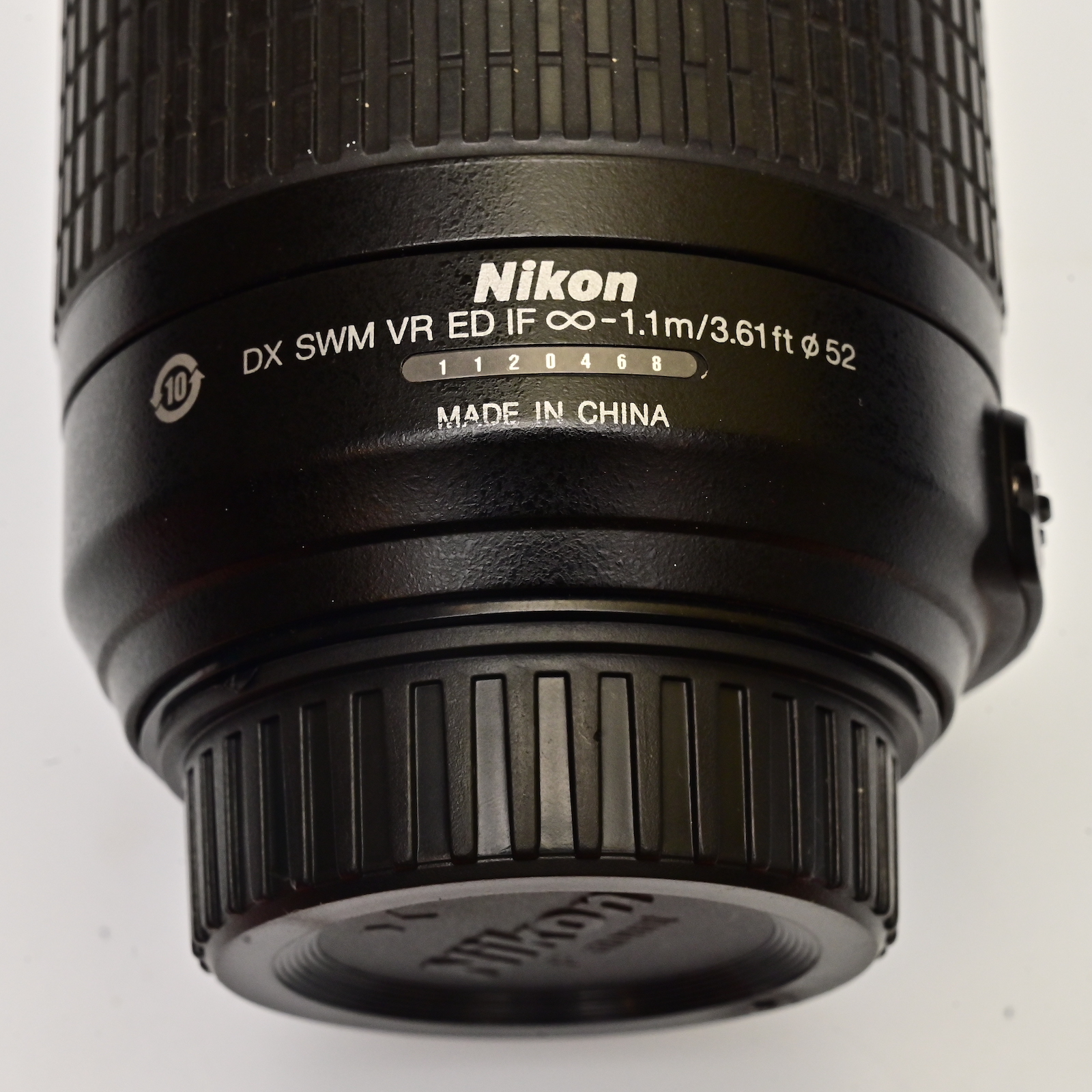 Serial number on lens barrel