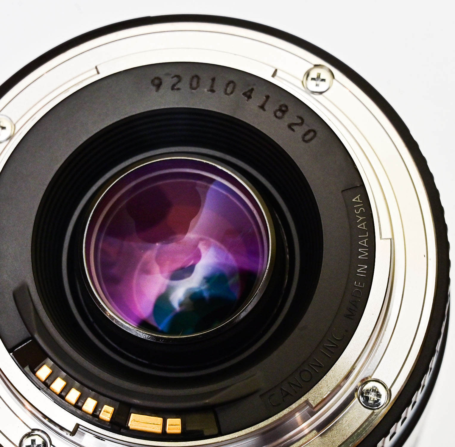 Serial number on lens base